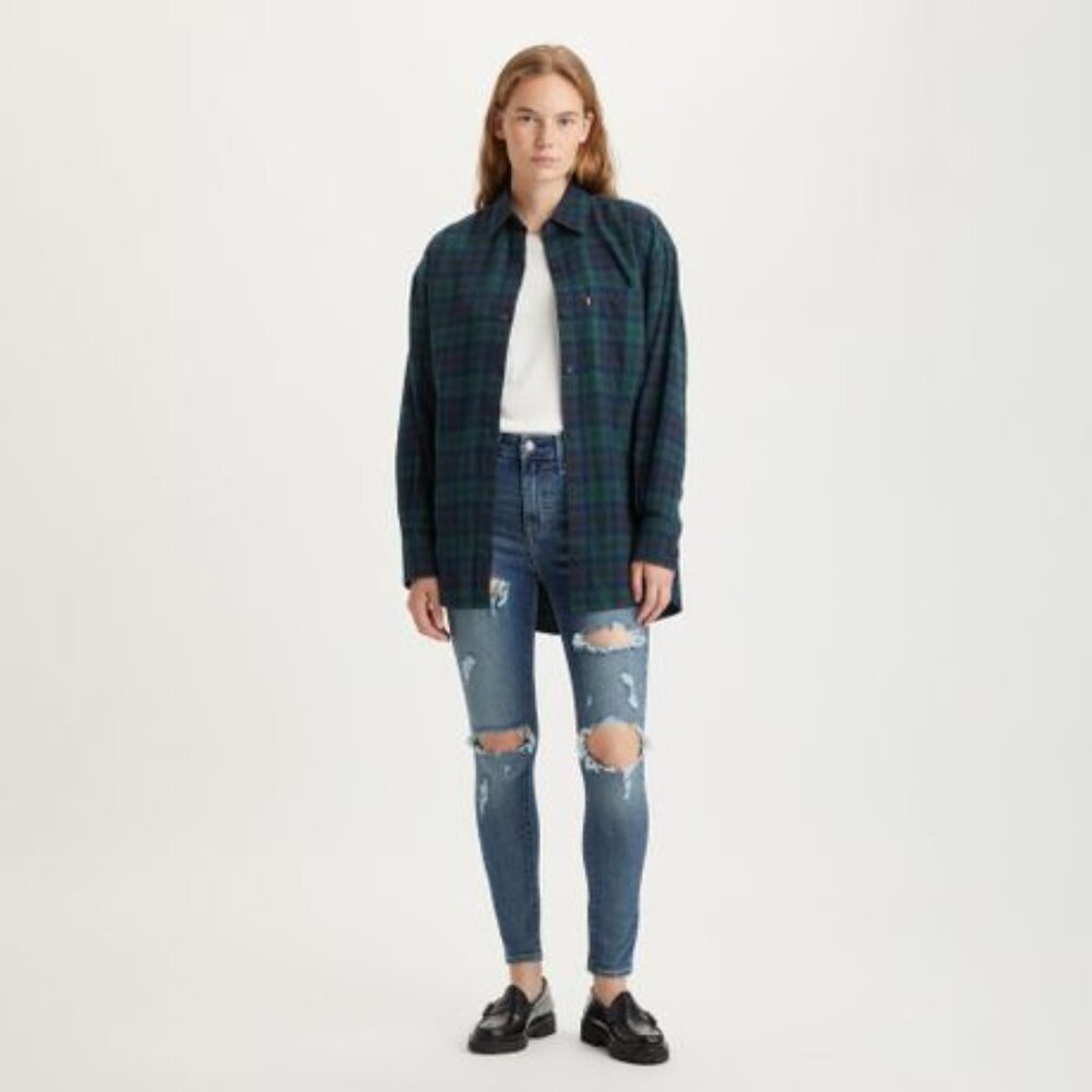 New Levi's 721 High Rise Skinny Women's Jeans Tore it Up  P5714